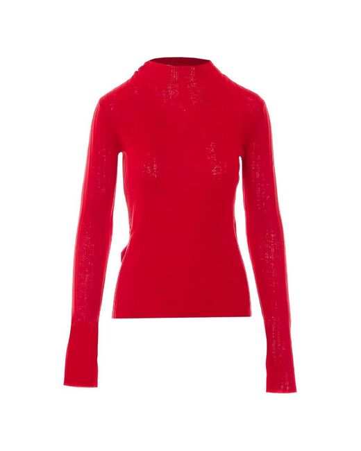 Pinko Red Wool Sweater