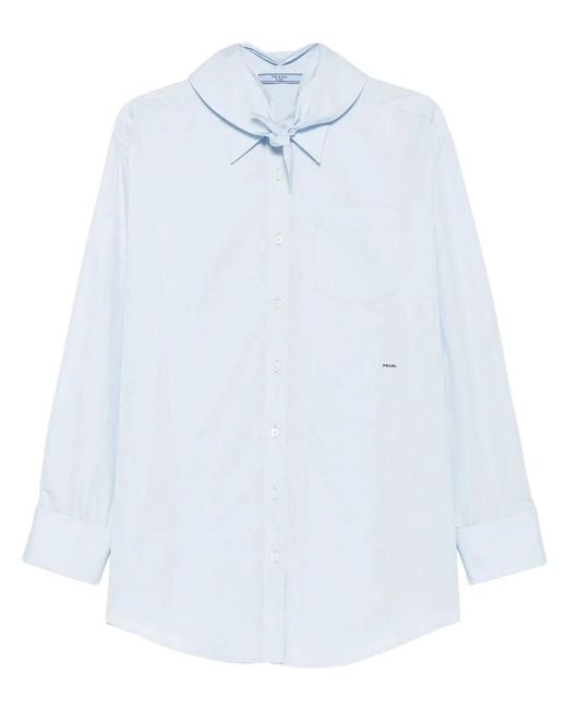Prada White Poplin Shirt