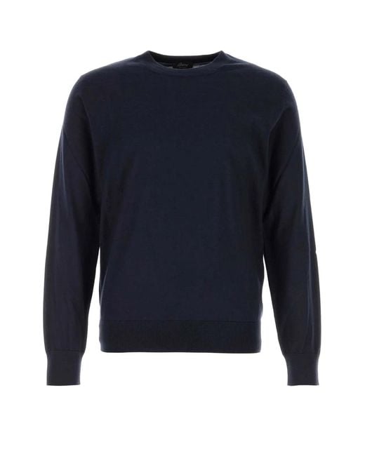 Brioni Blue Crewneck Sweater for men