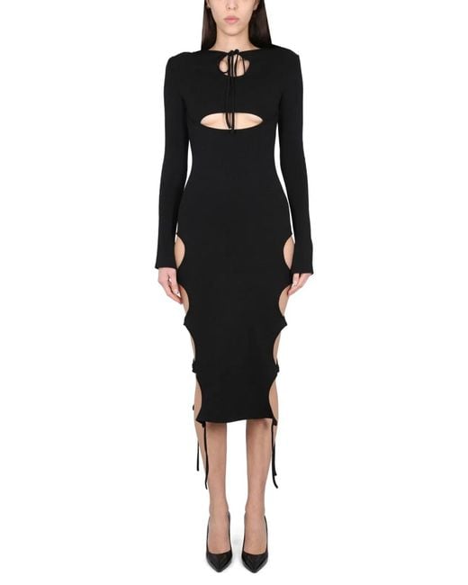 ANDREADAMO Black Andreadamo Dress With Cut-Out Details
