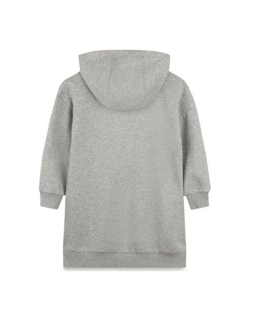 KENZO Gray Hooded Dress
