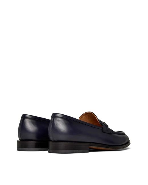 Ferragamo Blue Desmond Gancini Loafers for men