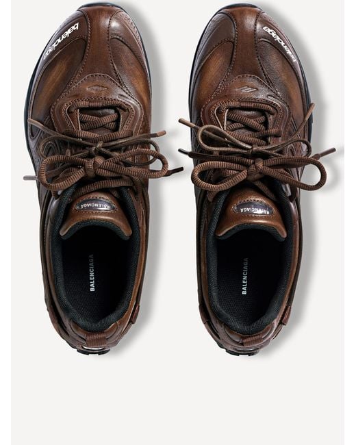 Balenciaga Brown Radar Leather