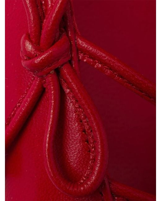 Prada Red Bow-Detail Pointed-Toe Pumps