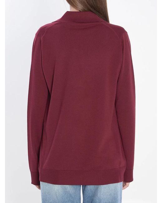 Gucci Red Wool Polo