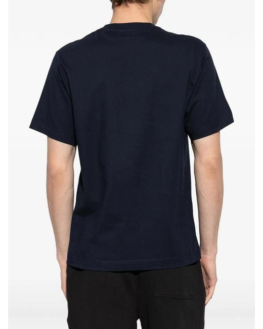 Burberry Blue Cotton T-Shirt for men