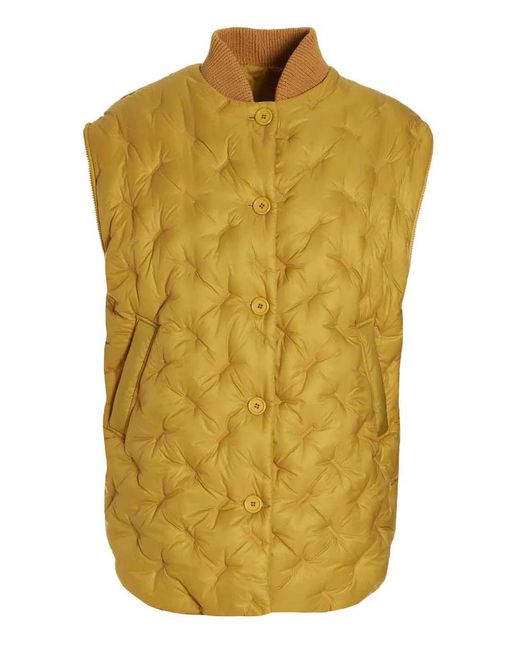 Sherpa Yellow 'Gang' Reversible Bomber Jacket