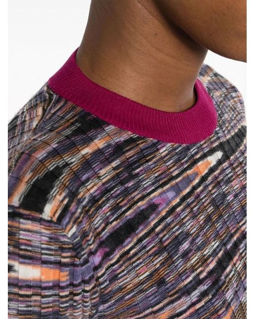 Missoni Orange Cashmere And Silk Blend Sweater