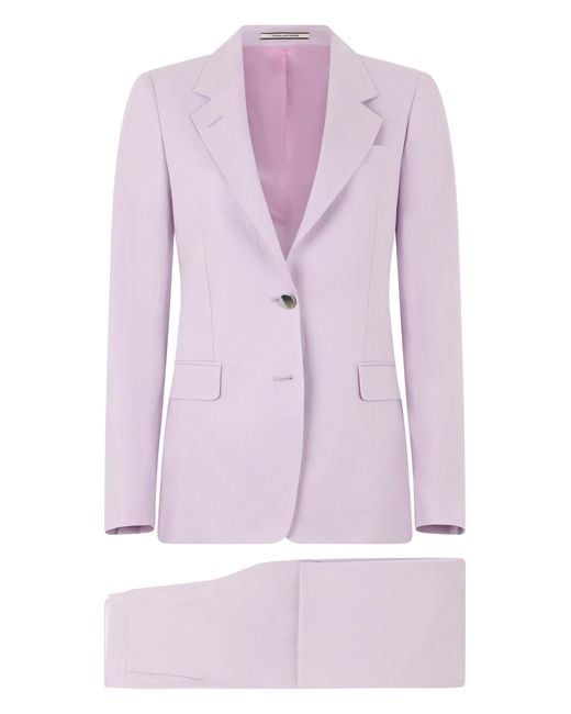 0205 Tagliatore Pink Single-Button Blazer