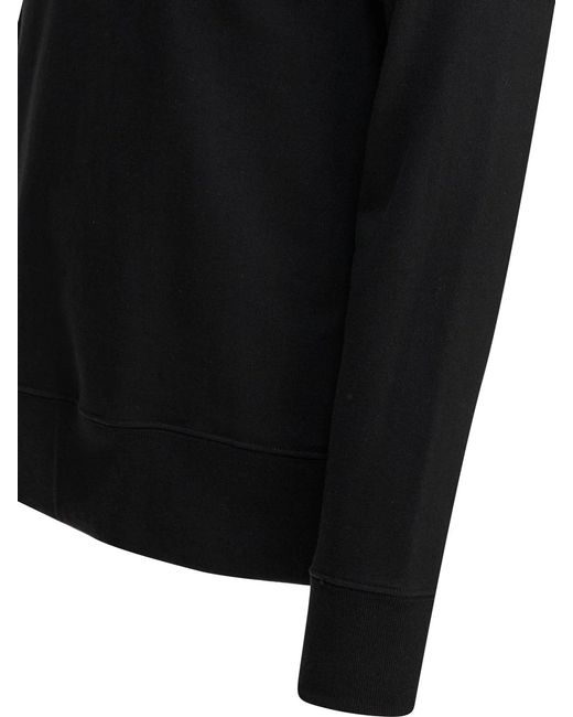 Merz B. Schwanen Black Merz B Schwanen "Loopwheeled" Crewneck Sweatshirt for men