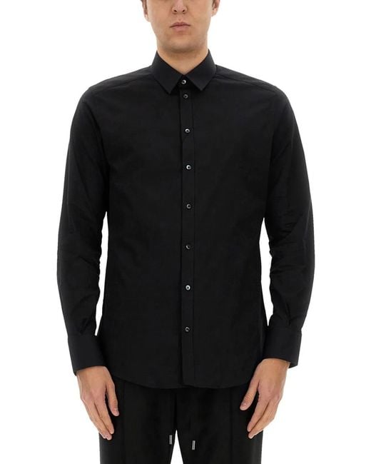 Dolce & Gabbana Black Dolce & Gabbana Camicia Fit for men