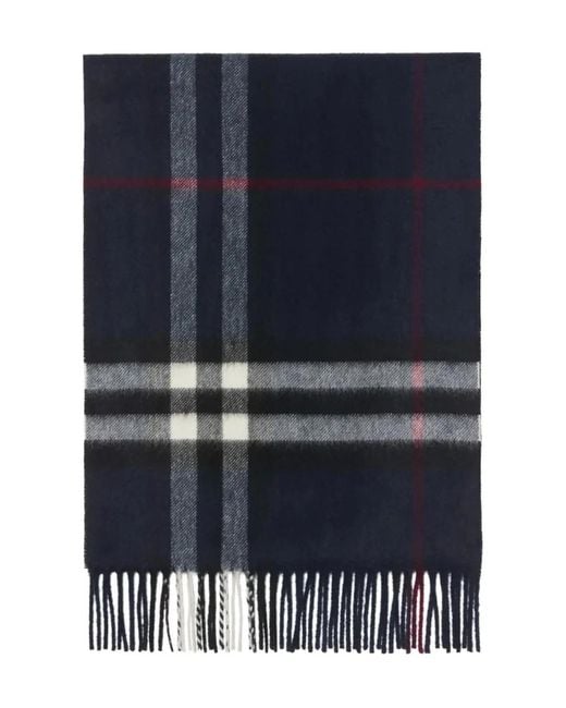 Burberry Blue Ink Wool Scarf