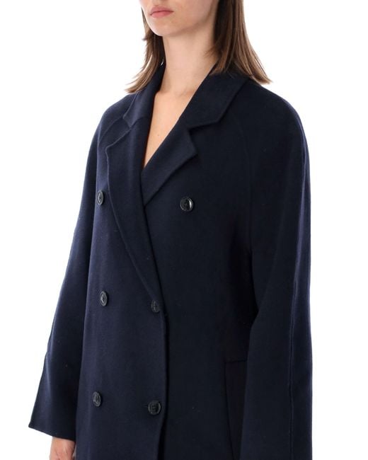 Loulou de Saison Blue Irvin Wool Cashmere Coat