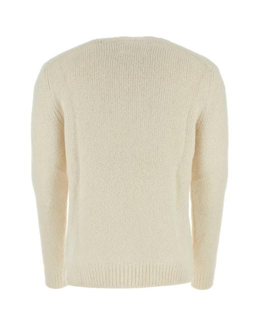Jil Sander White Cn Ls Jumper for men