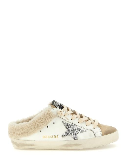 Golden Goose Deluxe Brand Natural 'Super-Star' Sabot Sneakers