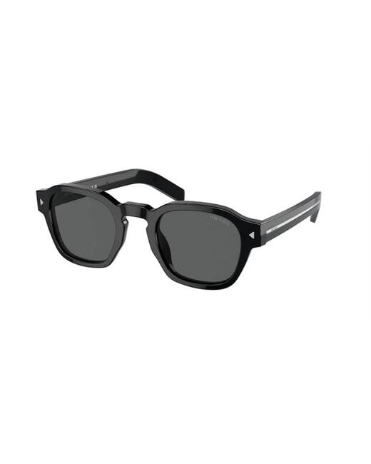 Prada Black Stylish Mini Print Sunglasses For for men
