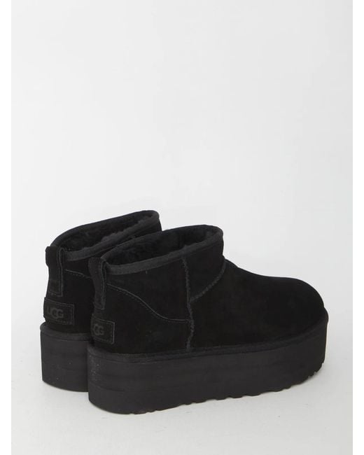 Ugg Black Classic Ultra Mini Platform