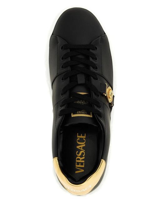 Versace Black 'Greca' Sneakers for men