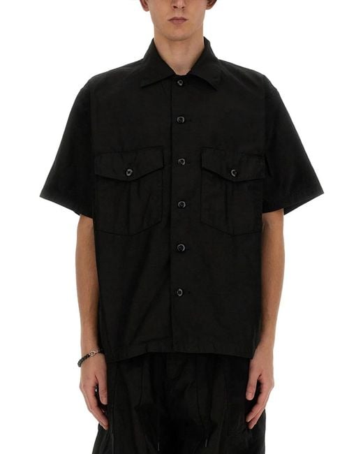 Needles Black Cotton Shirt for men