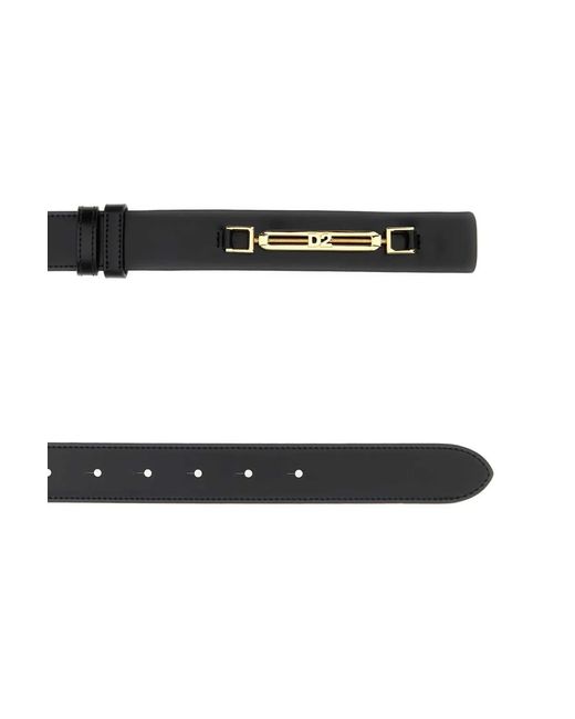 DSquared² Black Dsquared Leather Belt