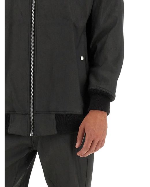 Rick Owens Gray Bomber With Zip for men