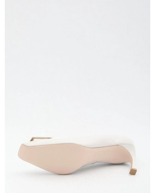 Roger Vivier Natural Belle Vivier Trompette Pumps