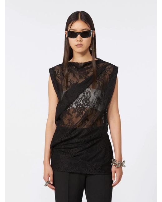 Max Mara Black Spxcupola Top