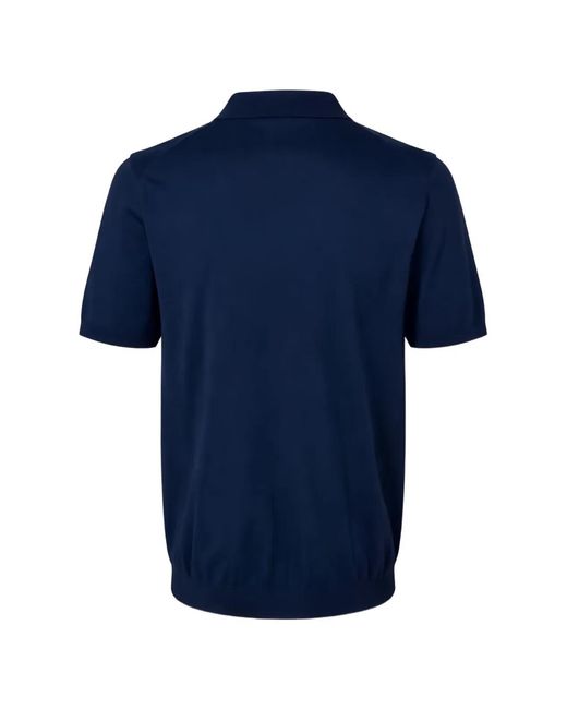 Devore Blue Polo Collar T-Shirts Polos for men