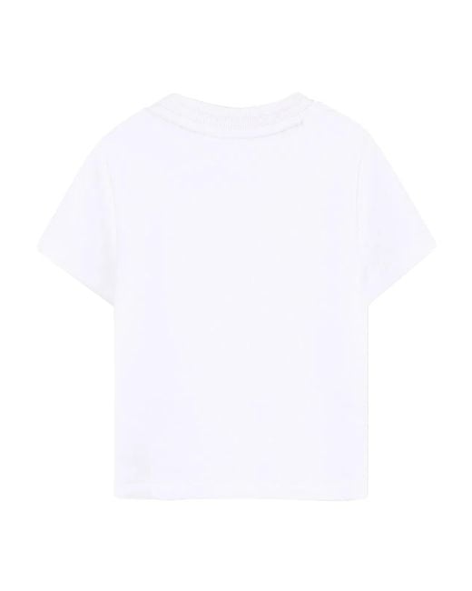Boss White T-Shirt Con Stampa Logo