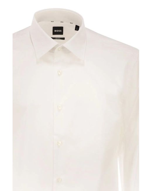 Boss White Slim Fit Shirt for men