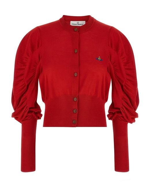 Vivienne Westwood Red 'Eli' Cardigan