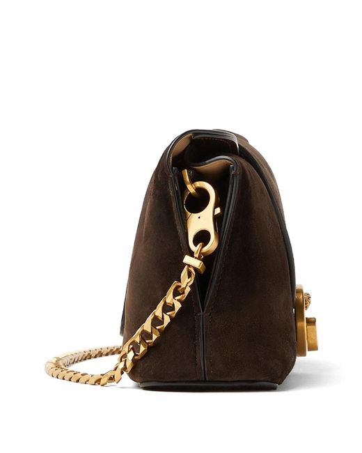 Versace Brown Moka Leather Cluch Bag