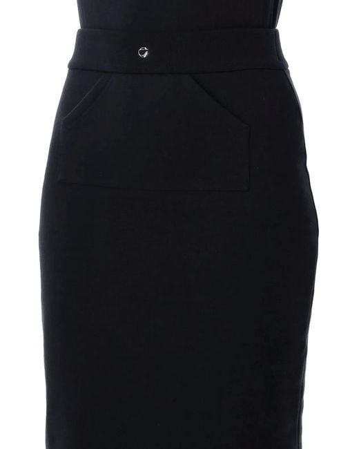 Coperni Black Organic Cotton Jogging Skirt