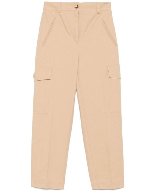 Twinset Natural Stylish And Versatile Trousers