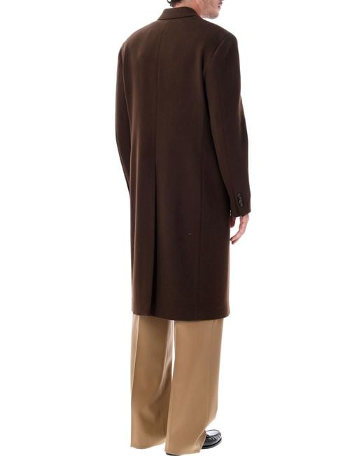 Lardini Red Double-Breasted Wool Coat for men