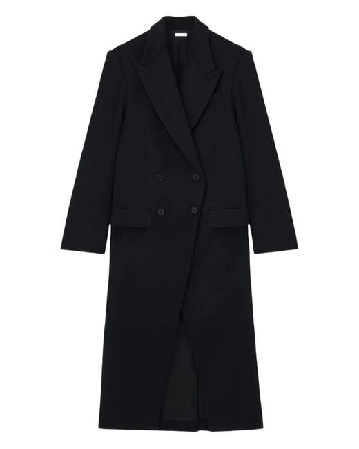 McQueen Black Tailored Overcoat