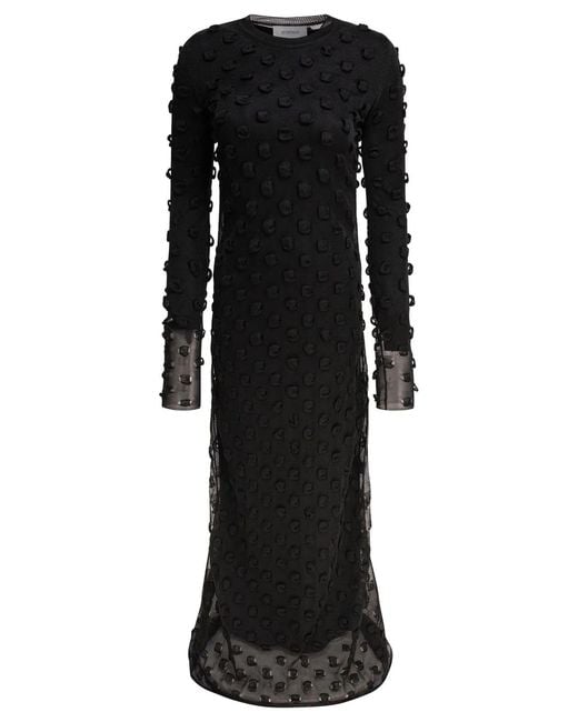 Max Mara Black Polyester Dress