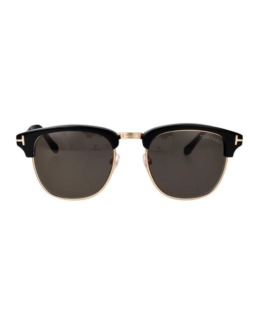 Tom Ford Black Nero/Altro Verde Acetate Sunglasses for men