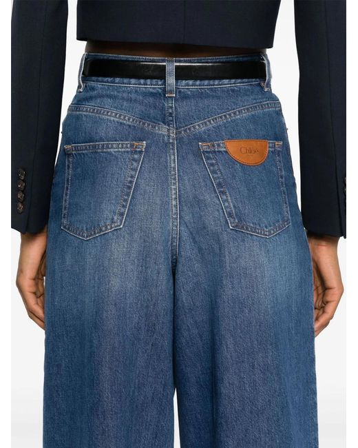 Chloé Blue Bell-Bottom Jeans