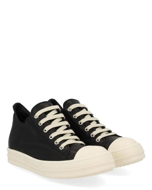 Rick Owens Black Low Sneaks Sneaker
