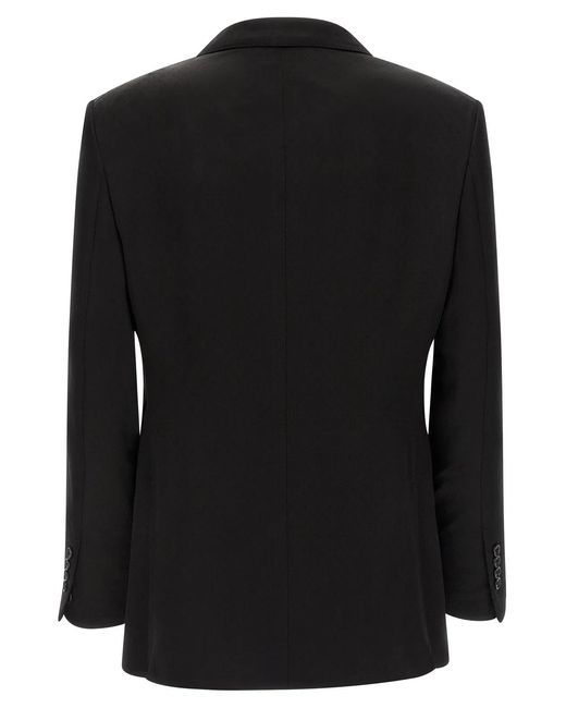 Tom Ford Black Tone-On-Tone Polka Dot Blazer for men