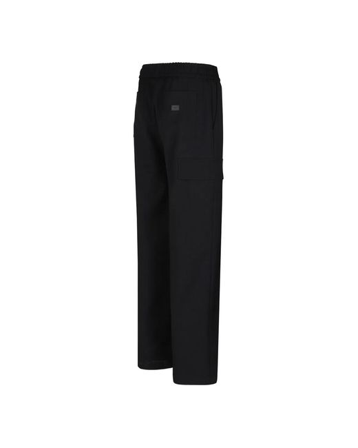 Dolce & Gabbana Black Dolce & Gabbana Wool Cargo Pants for men