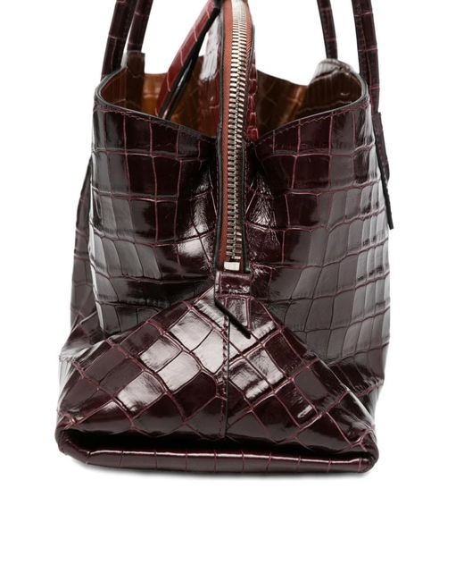 The Attico Black Faded Leather Bag