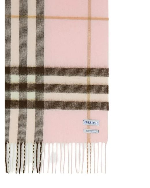 Burberry White Washed Cashmere Scarf