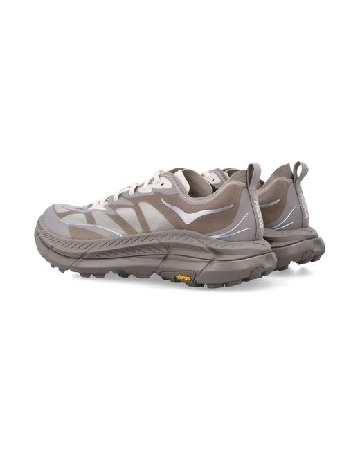 Hoka One One Gray U Mafate Speed 4 Lite Sneakers