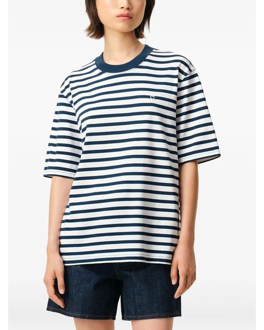AMI Blue Boxy Marinière T-Shirt for men