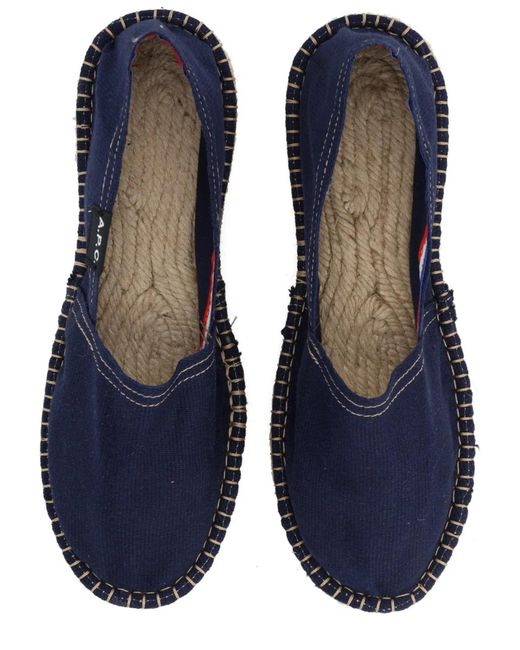 A.P.C. Blue Cotton Flats