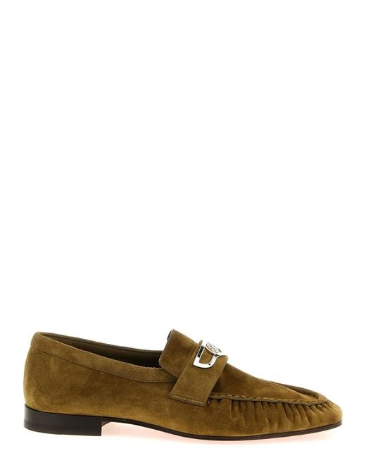 Christian Louboutin Green 'Mocallista' Loafers for men