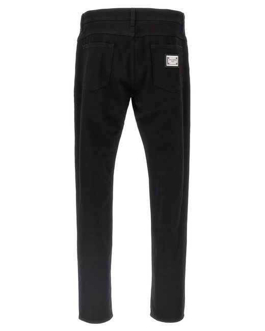 Dolce & Gabbana Black Dolce & Gabbana 'Mercury' Pants for men