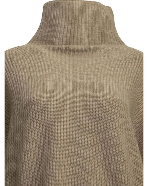 Isabel Marant Natural "Brooke" Turtleneck Sweater